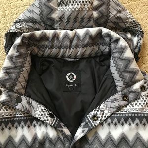 Agnes b sports Paris padded poncho